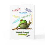 For Son Lots of Froggy Jokes Birthday Card