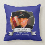 For Son of Overseas Soldier - Blue Pillow