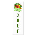 Para o Bookmarker do cozinheiro chefe cartões-de-visita