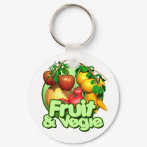 For the Chef Fruit & Veggies Keychain by forbes1954 For the Chef Fruit & Veggies Keychain