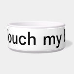 For the dog with attitude. dog food bowl