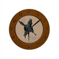 For the Glide of your Life Peruvian Horse Wall Clocks