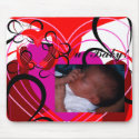 For The Love Of Butterflies Add Baby Photo Mousepad