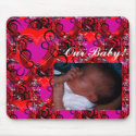 For The Love Of Butterflies Add Baby Photo Mousepad