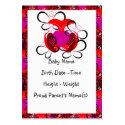 For The Love Of Butterflies Birth Announcement Inserts