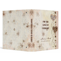 For the Love of Cooking, New Bride's Cookbook Bind 3 Ring Binders