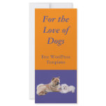 For the Love of Dogs Rack Card For the Love of Dogs Rack Card