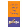 For the love of Dogs Rackcard