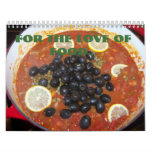 For the love of food calender wall calendars