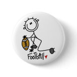 For the Love of Football Tshirts and Gifts Pin