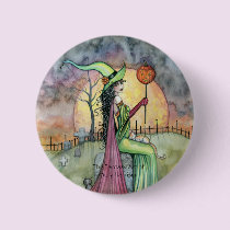 For the Love of Halloween Button Pin