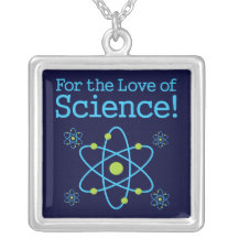 For The Love Of Science Atom Personalized Necklace