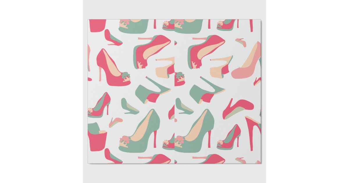 For the love of Shoes Wrapping Paper Zazzle