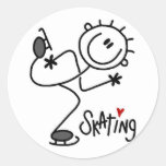 For the Love of Skating Tshirts and Gifts Round Sticker