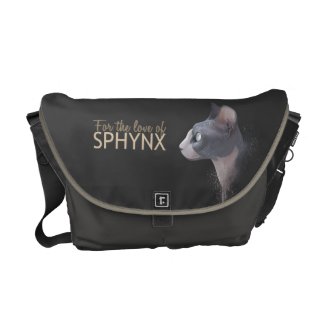 For the love of SPHYNX messenger bag