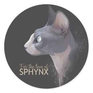 For the love of SPHYNX sticker