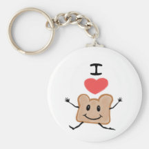 For the Love of Toast Key Chains