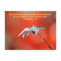 For the preaching of the cross is to them that per postcard