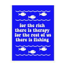 For the rich there is therapy postcard