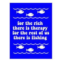 For the rich there is therapy postcard