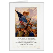For the safety of womanhood...help 'till it hurts greeting card