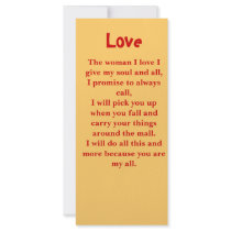 For the woman you love