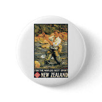 For the World's Best Sport New Zealand Pinback Buttons