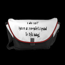 For the Zombie Hunter in your life! rickshaw messenger bags