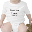For This Child I Prayed, 1 Samuel 1:27 t-shirts