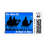 "For Unto Us..., A Child Is Born" Christmas Stamp