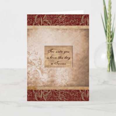 For Unto You Is Born This Day Greeting Cards