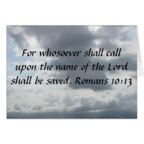 For whosoever shall call upon the name of the Lord Greeting Card