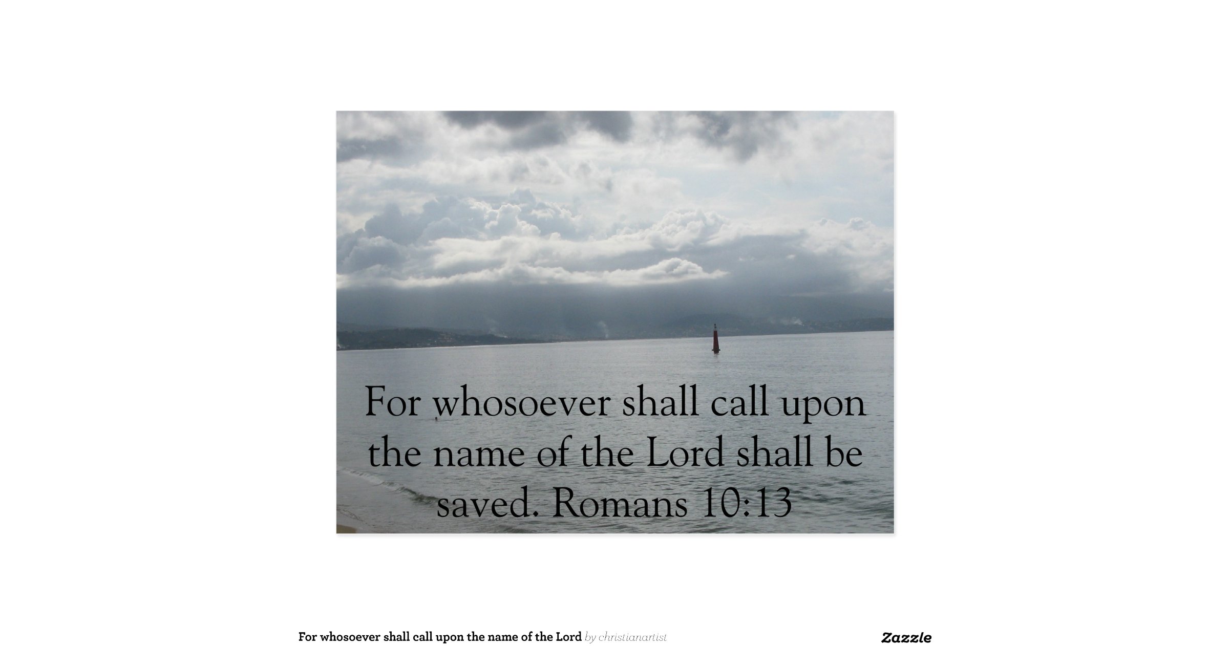 For whosoever shall call upon the name of the lord postcard