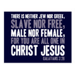 For You are All One in Christ Jesus Postcard