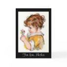 postcard - The innocent heart of a child.  This sweet image can be customized for any occasion...  Just simply change the text on the front and inside the card.