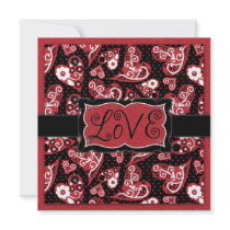 For Your Love Square Personalized Invites