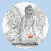 Forbidden Angel Ballerina Sticker stickers