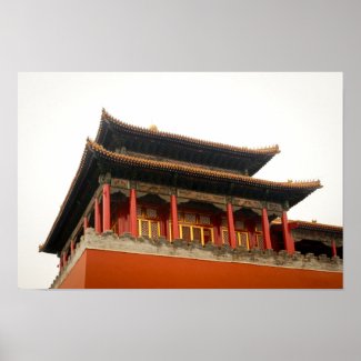 Forbidden City Building Poster