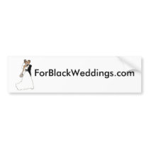 ForBlackWeddings.com Bumper Sticker bumper stickers