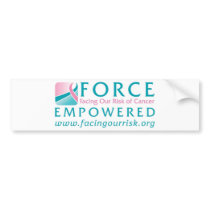 FORCE Facing Our Risk of Cancer Empowered Bumper Sticker