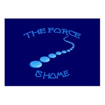 Force is Home Frisbee Business Card Templates