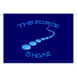 Force is Home Frisbee Business Card Templates