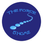 Force is Home Frisbee Classic Round Sticker
