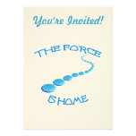Force is Home Frisbee Custom Invitation