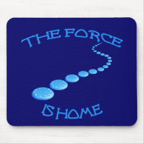 Force is Home Frisbee mousepads by HappyDoggies Force is Home Frisbee mousepads
