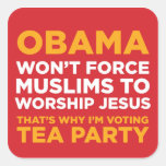 Force Muslims Square Stickers