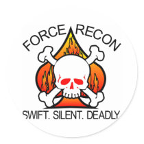 Force Recon Skull stickers by WhiteTiger_LLC Force Recon Skull stickers