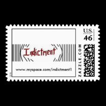 Forcover, www.myspace.com/indictment1 stamps