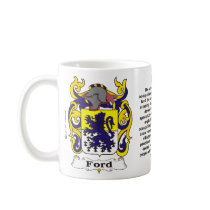 Ford Family Crest ona mug