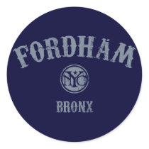 Fordham Round Sticker